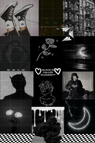 Dark Aesthetic Collage ..