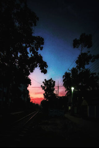 Serene Sunset Over the ..