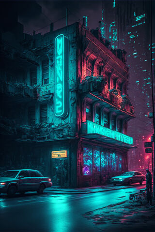 Neon Dreams in a Dystopian City 🌆✨