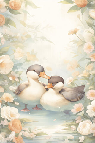 Love Among the Blossoms 🦆🌸