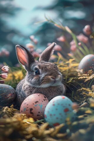 Bunny Bliss: A Colorful Easter Celebration! 🐰🌼