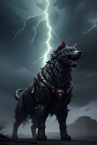 Guardian of the Underworld: The Hellhound Unleashed' 🐾⚡