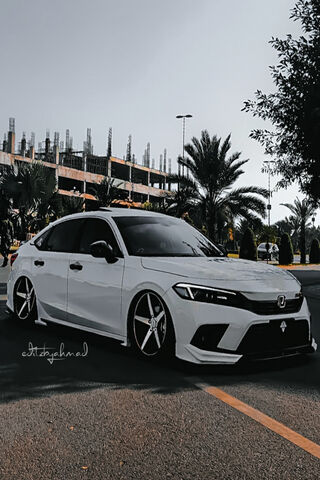 Sleek White Ride 🚗✨