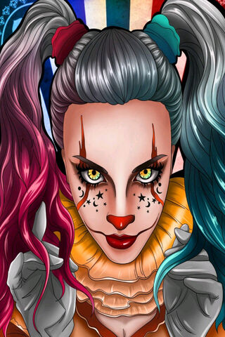 Colorful Clown Queen 🎨🤡