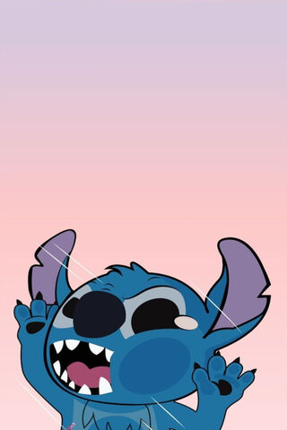 Stitch's Joyful Moment 🌈