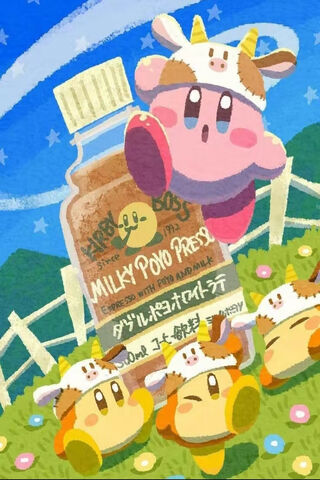 Kirby's Milky Poko Adventure! 🐮✨