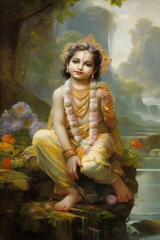 Divine Playfulness of Lord Krishna 🌼✨