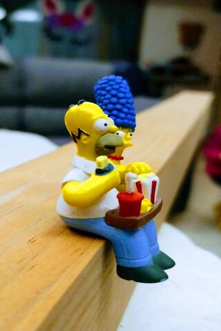 Homer's Snack Time Delight! 🍔🍟