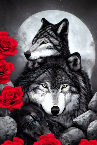 Majestic Wolves Under t..