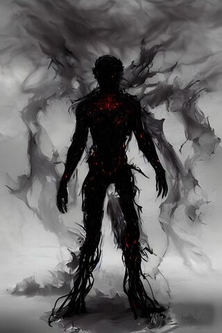Man Made Of Black Fire