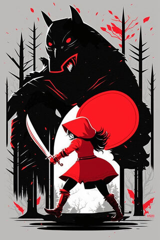 Red Riding Hood vs. The Big Bad Wolf 🐺🔴