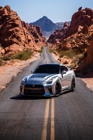 Silver Speedster in the Desert 🏎️🌵