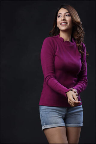 Radiant Smile in Purple..