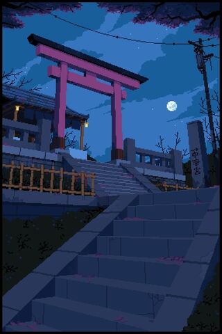 Serene Night at the Torii Gate 🌙🏯