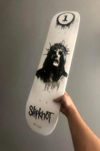 Slipknot Skateboard Art 🛹🎨