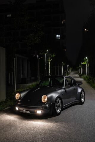 Nighttime Elegance: The Classic Porsche