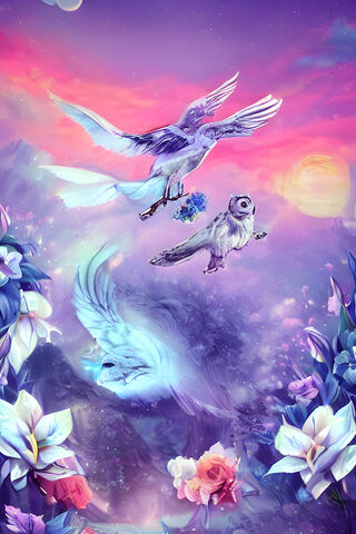 Enchanted Flight 🌸🦉