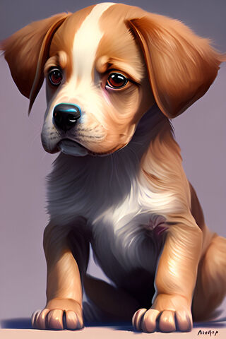 Adorable Puppy Portrait..