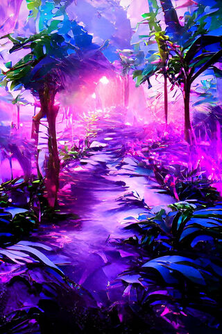 Enchanted Forest Path 🌈🌿