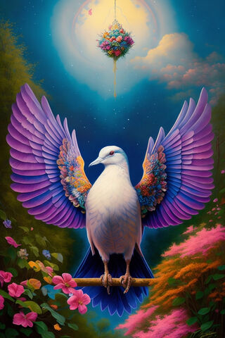 The Enchanted Dove 🌸✨