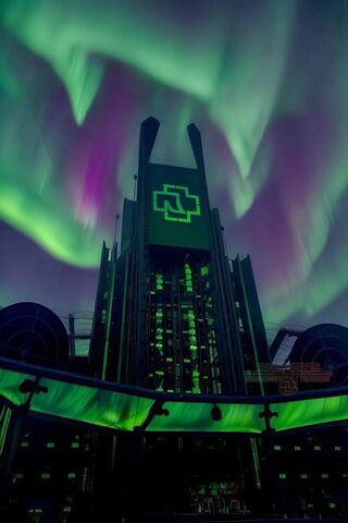 Spectacular Aurora Over a Concert Stage