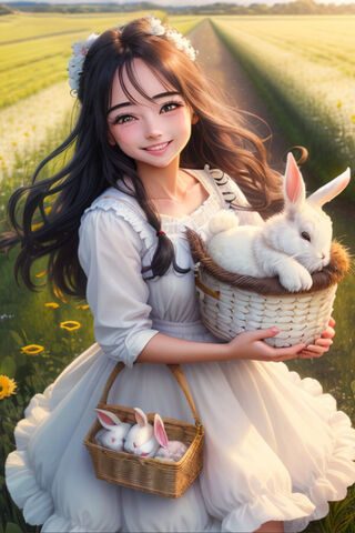 Enchanted Spring Day 🌸🐇