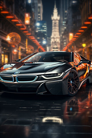 Speeding BMW I8 Beauty