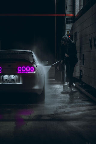 Nighttime Car Wash Vibe..
