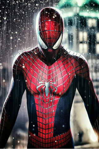 Spider-Man in the Rain 🌧️🕷️