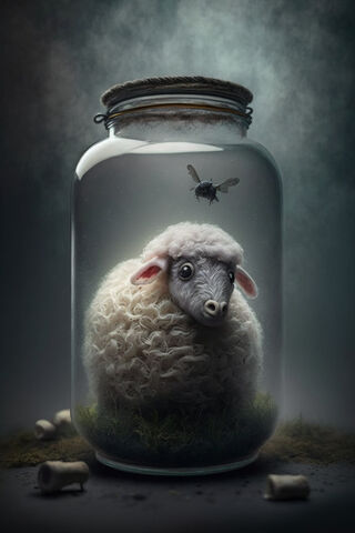 Sheep In Jar