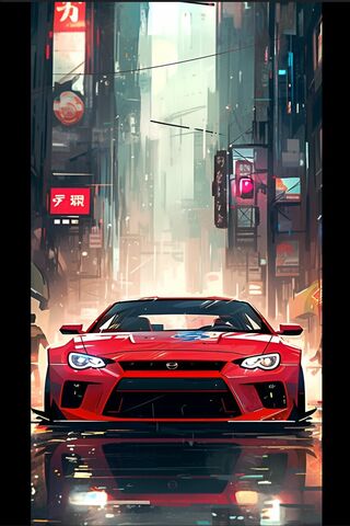Street Racing Red Car