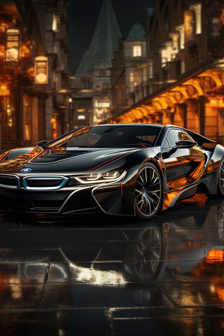 Speeding BMW I8 Beauty
