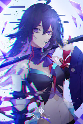 Glitchy Elegance: The Enigmatic Seele 🌌✨