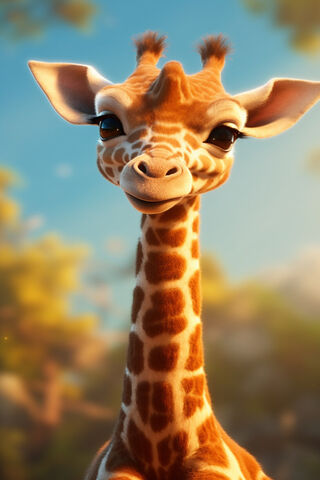 Cheerful Giraffe 🦒✨