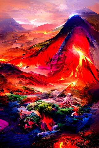 Fiery Eruption 🌋🔥