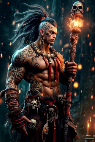 Fierce Warrior of the Shadows 🗡️🔥