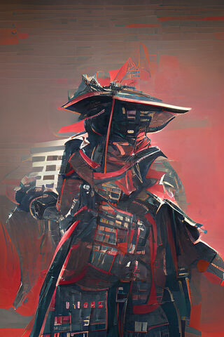 Futuristic Samurai Warrior