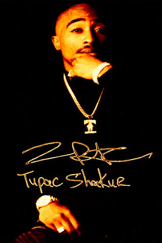 Iconic Tupac Shakur Portrait 🎤✨