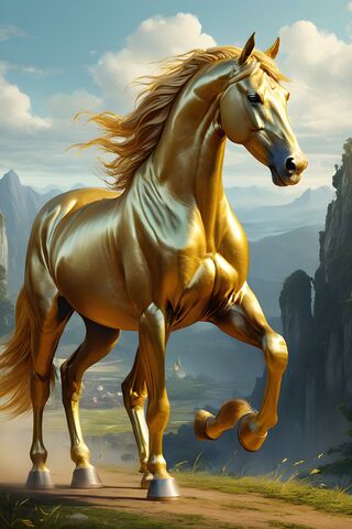 The Golden Stallion 🌟🐴