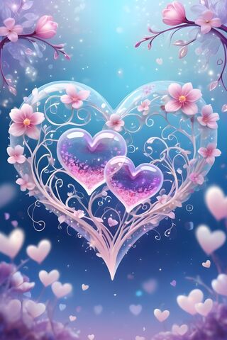 2 Pink Hearts