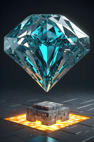 Shimmering Minecraft Diamond: A Gamer's Treasure! 💎✨