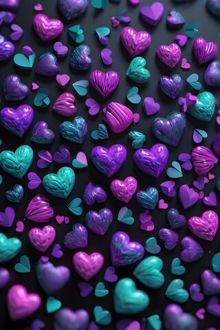 3D Hearts