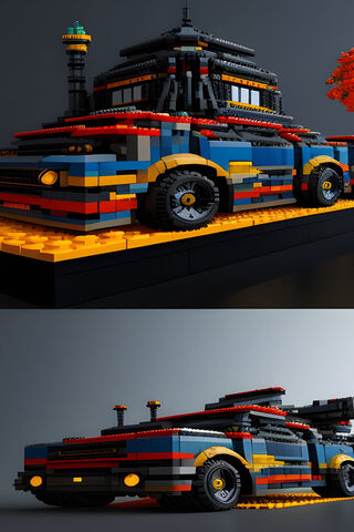 Colorful LEGO Car Creat..