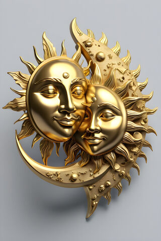 Radiant Harmony: Sun an..