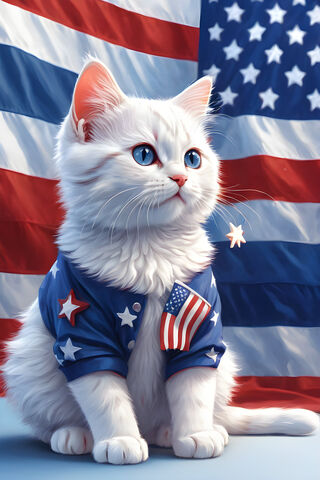 4th Of July Cat