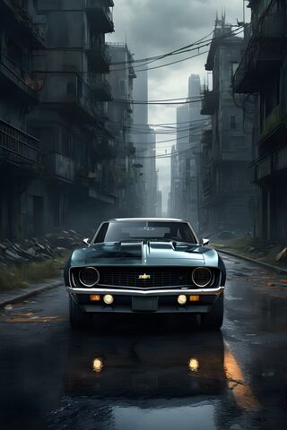 69 Chevy Camaro Without Headlights