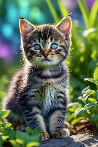 A Kitten Standing On A ..