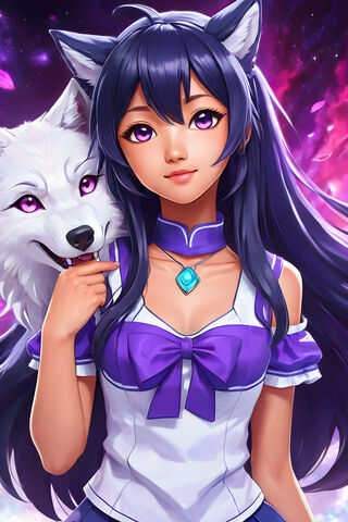 Enchanted Duo 🌌🐺