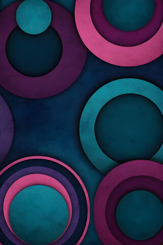 A Group Of Colorful Circles