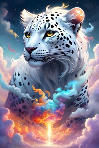 A White and Black Spotted Tiger